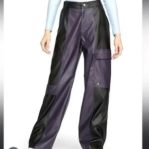 NWT Jordan Classics 2.0 Luxe Plush Faux Leather Pants DJ2719-010 XL NWT B5-23